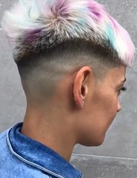 black women's fade haircuts long hair