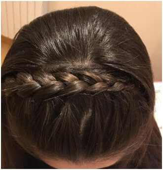 Front braids for teenagers