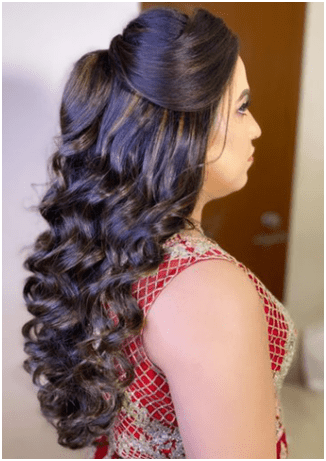 Hairstyles for Plus Size Women - The Half Up Half Down Waves hairstyle