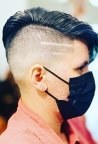 girl fade haircut long hair
