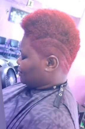 black female fade haircut