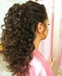 ponytail hairstyles for curly hair