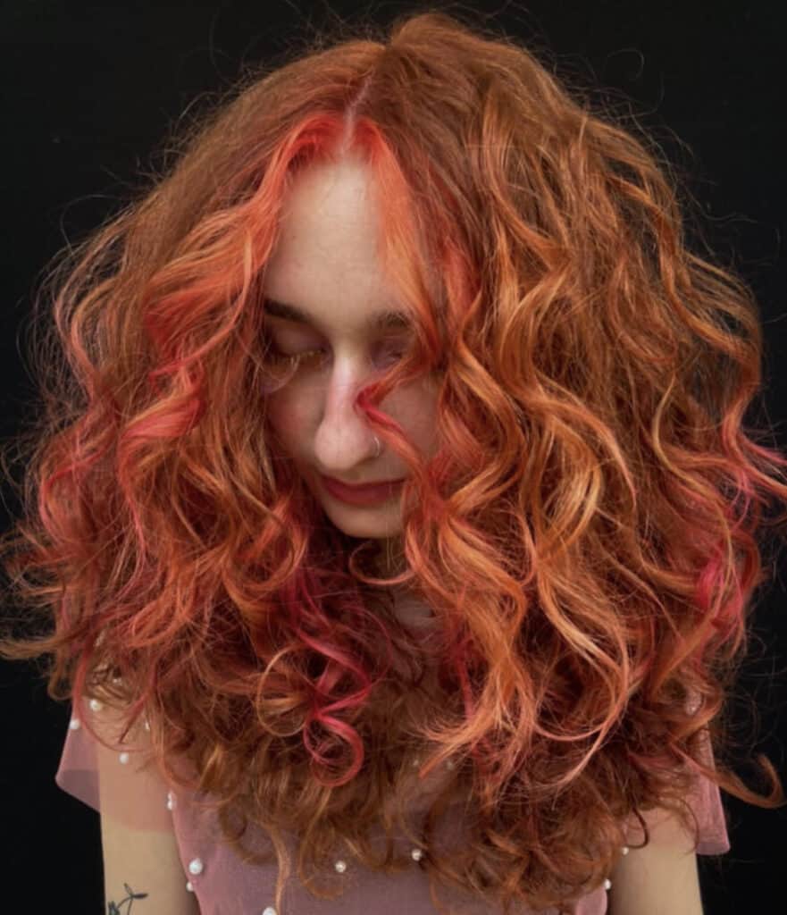 Red Hair with Highlights