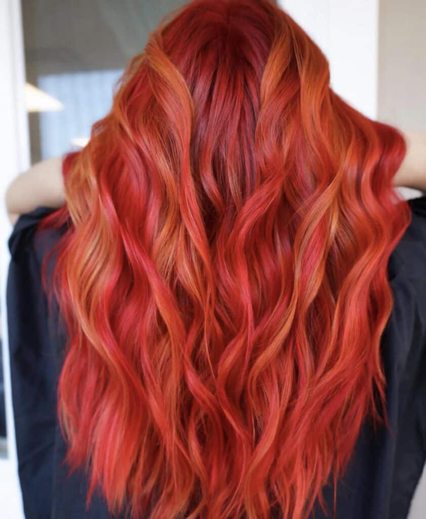 Red Hair with Highlights