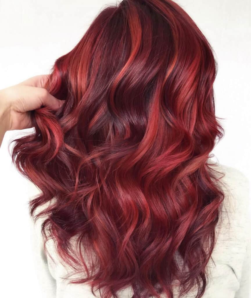 Red Hair with Highlights