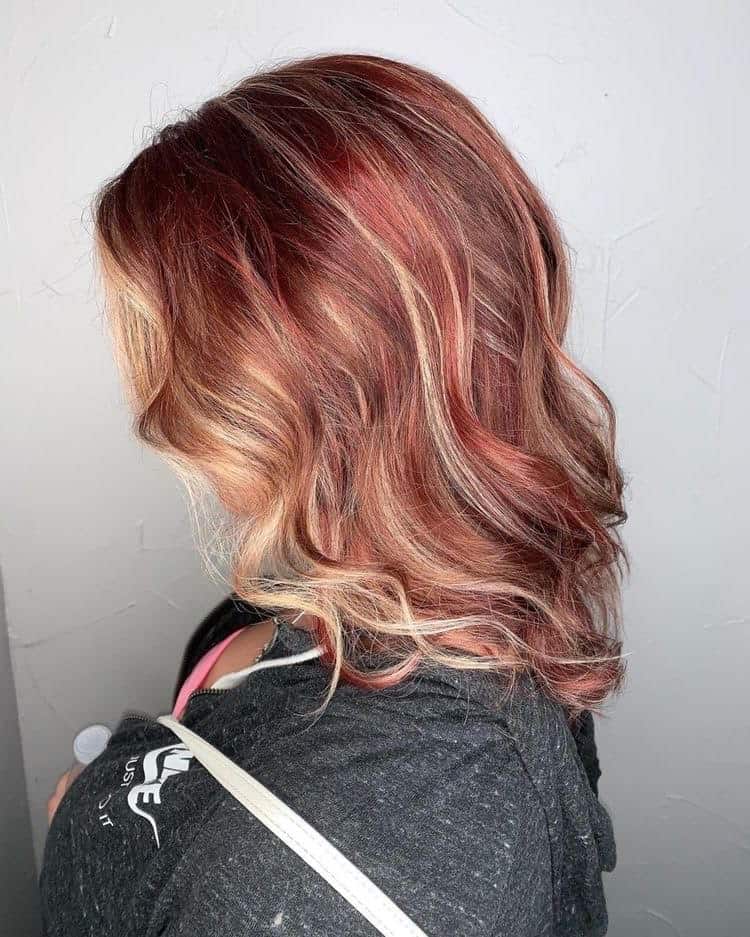 Red Hair with Highlights