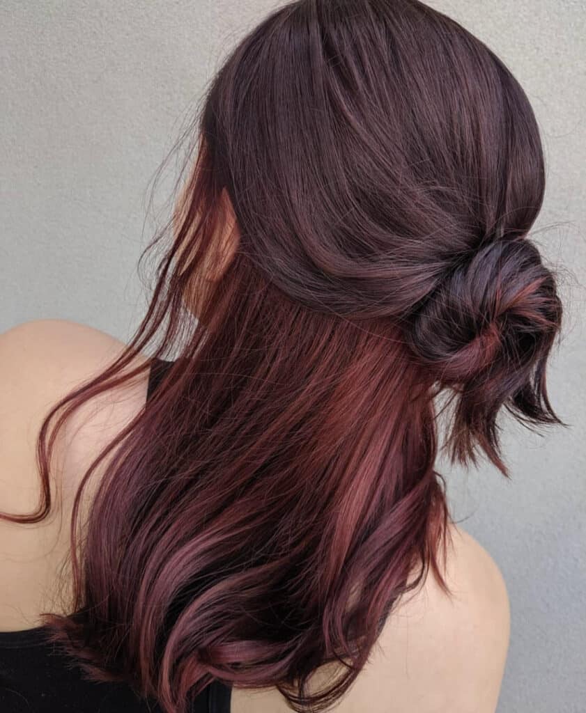Red Hair with Highlights