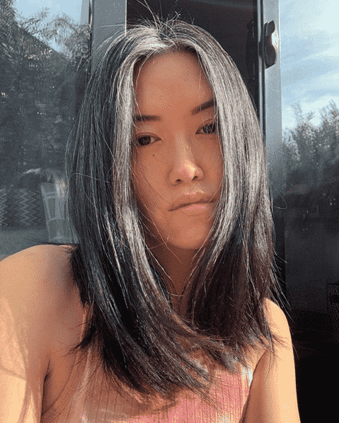 white haired asians