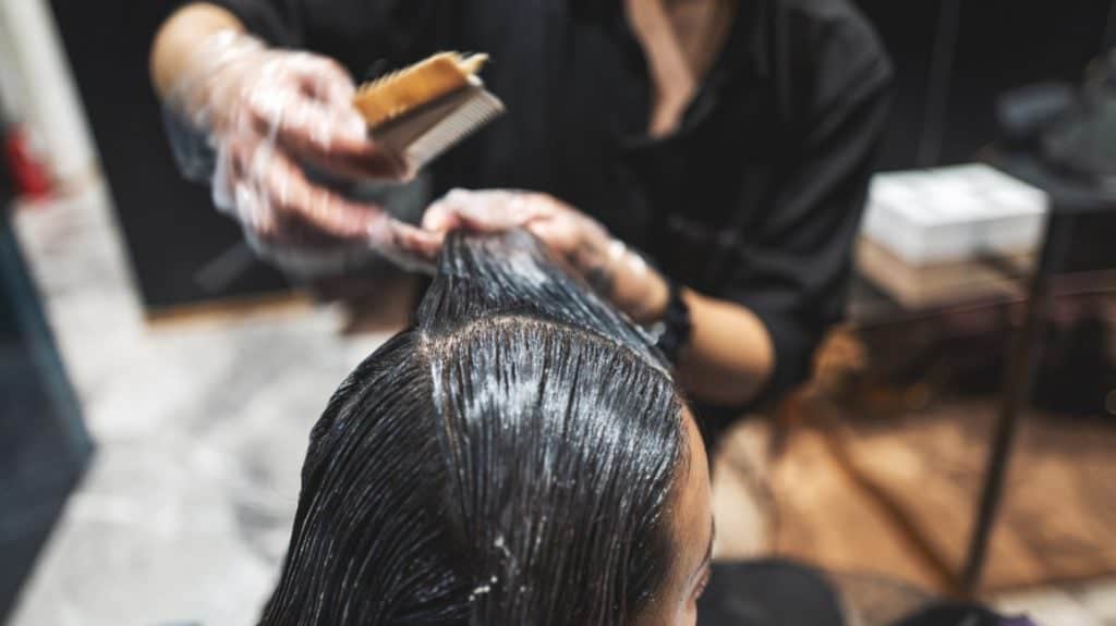 curling after keratin