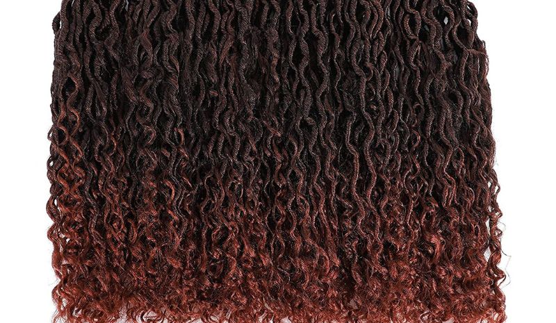 Ginger dreads on the white background