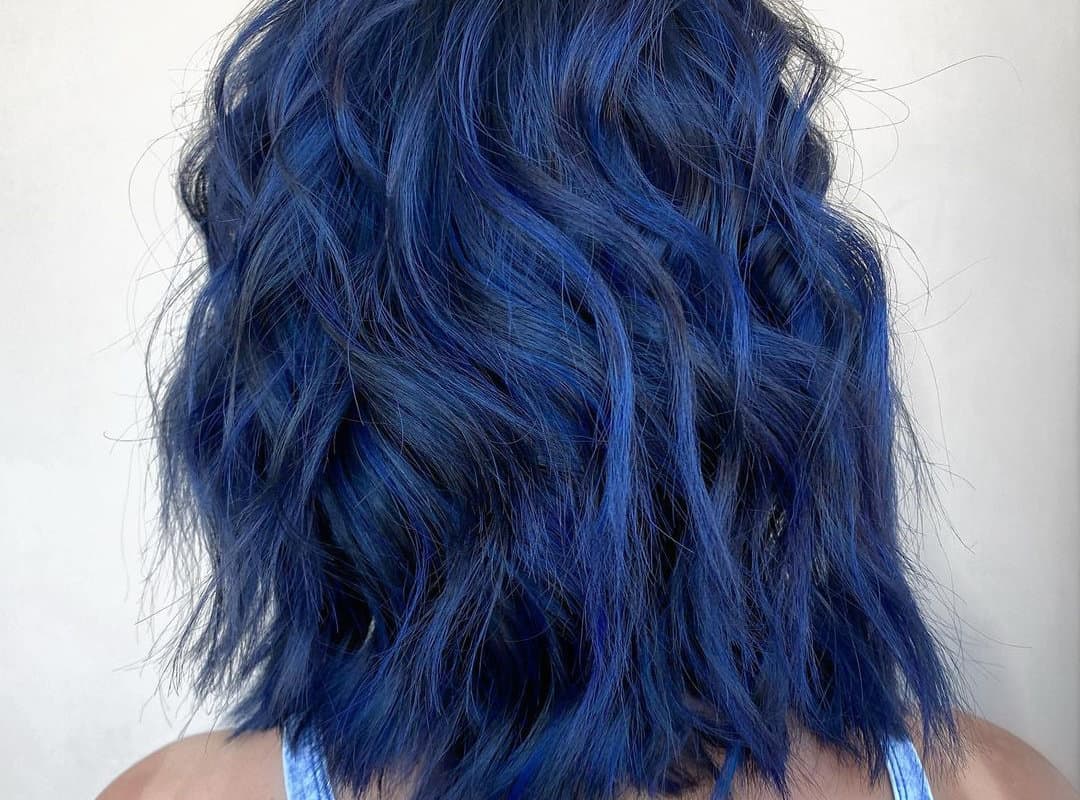 Midnight blue balayage