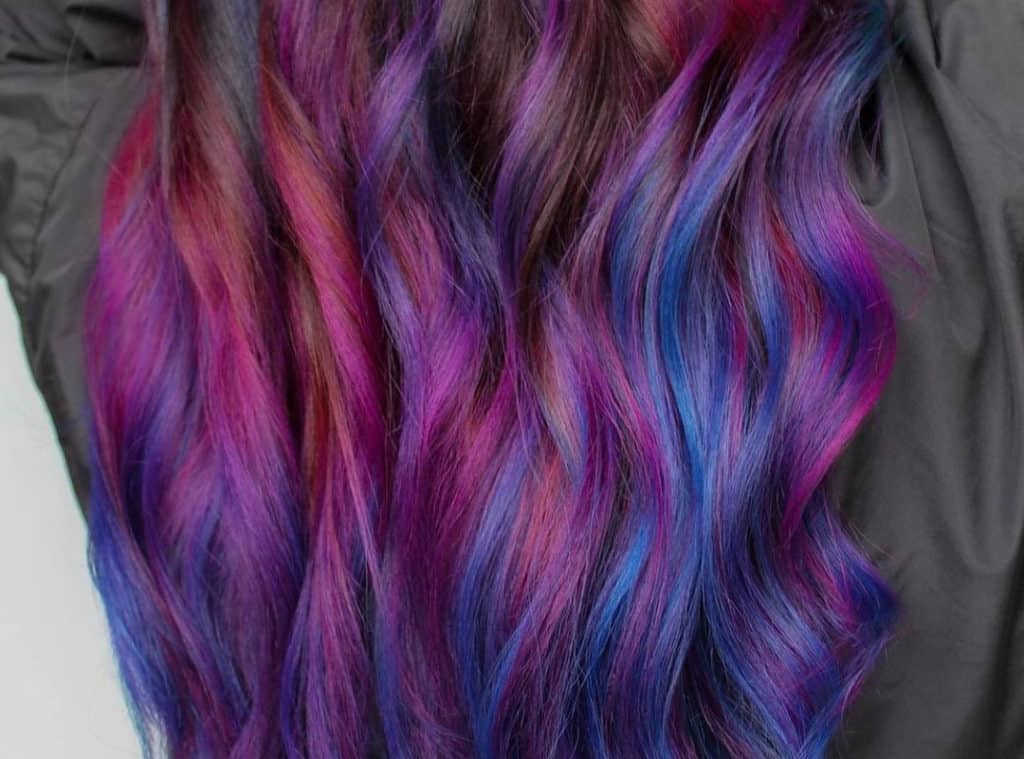 Mermaid galaxy ombre waves