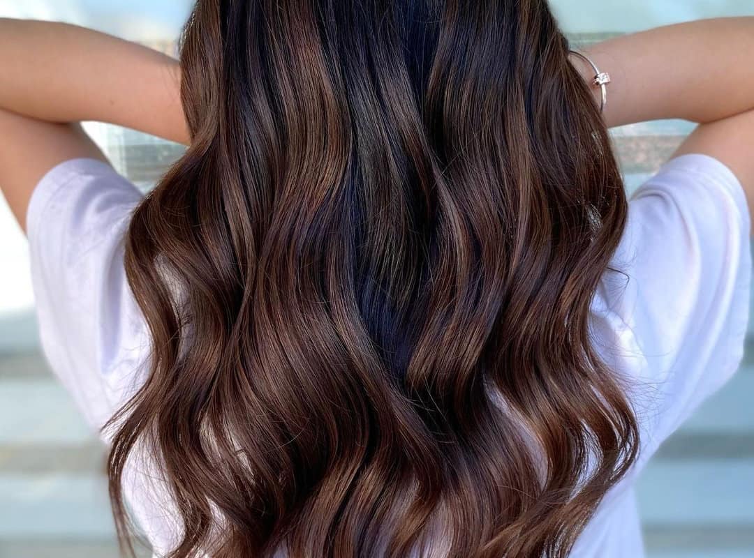 Partial balayage for Asian hair