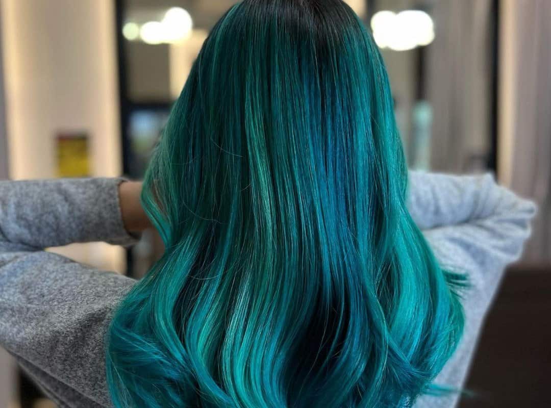 Blue-Green Balayage