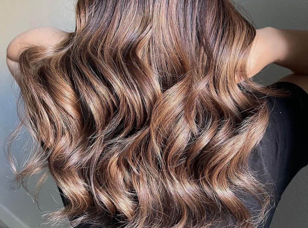 dark butterscotch caramel balayage hair