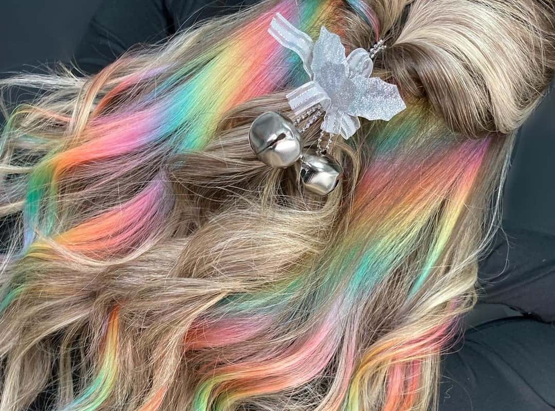Pastel Rainbow Hair Hidden