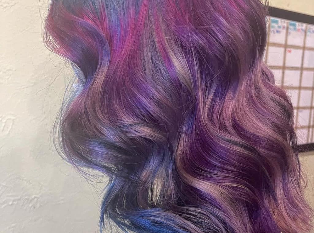 pastel galaxy hair