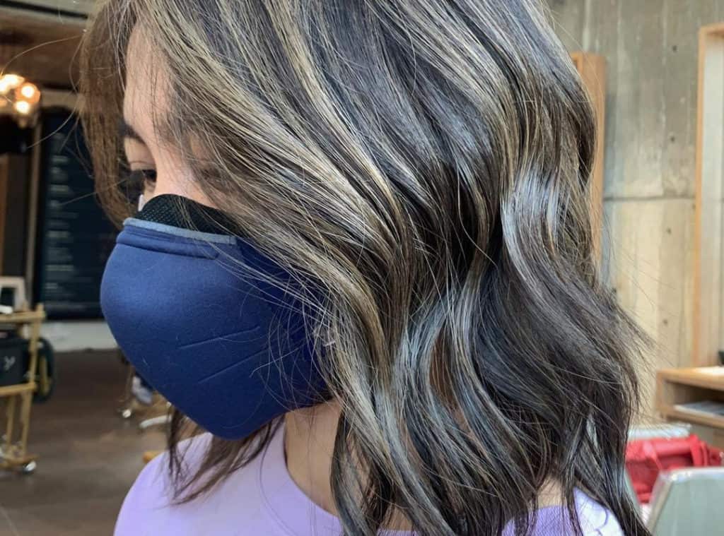 dirty brown balayage with blonde highlights