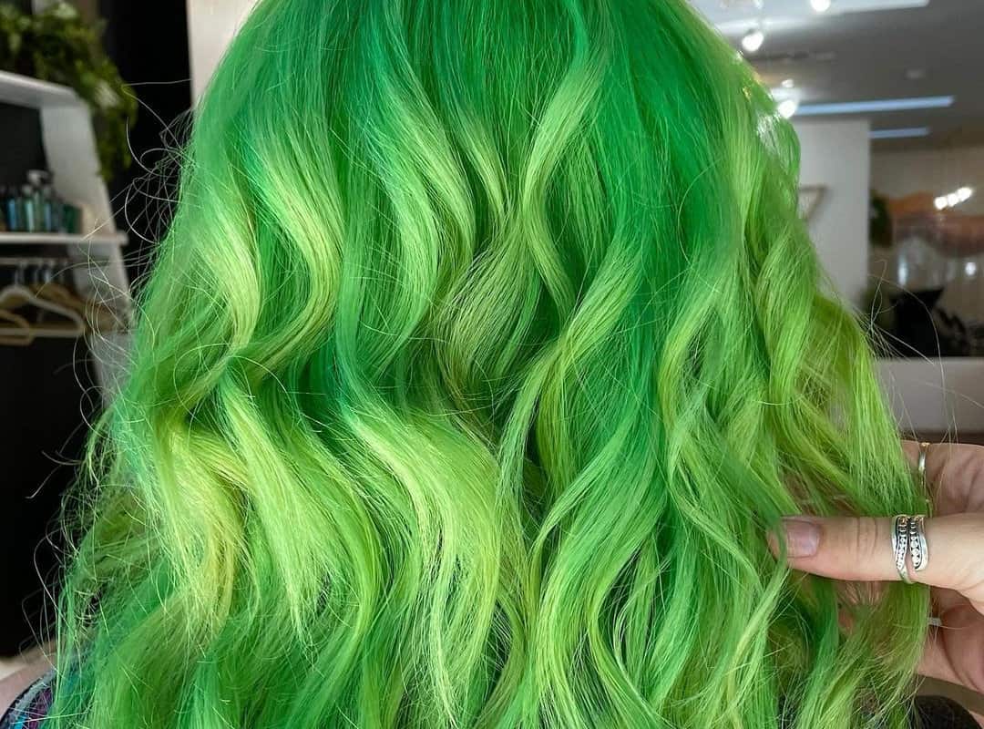 Lime Green Waves