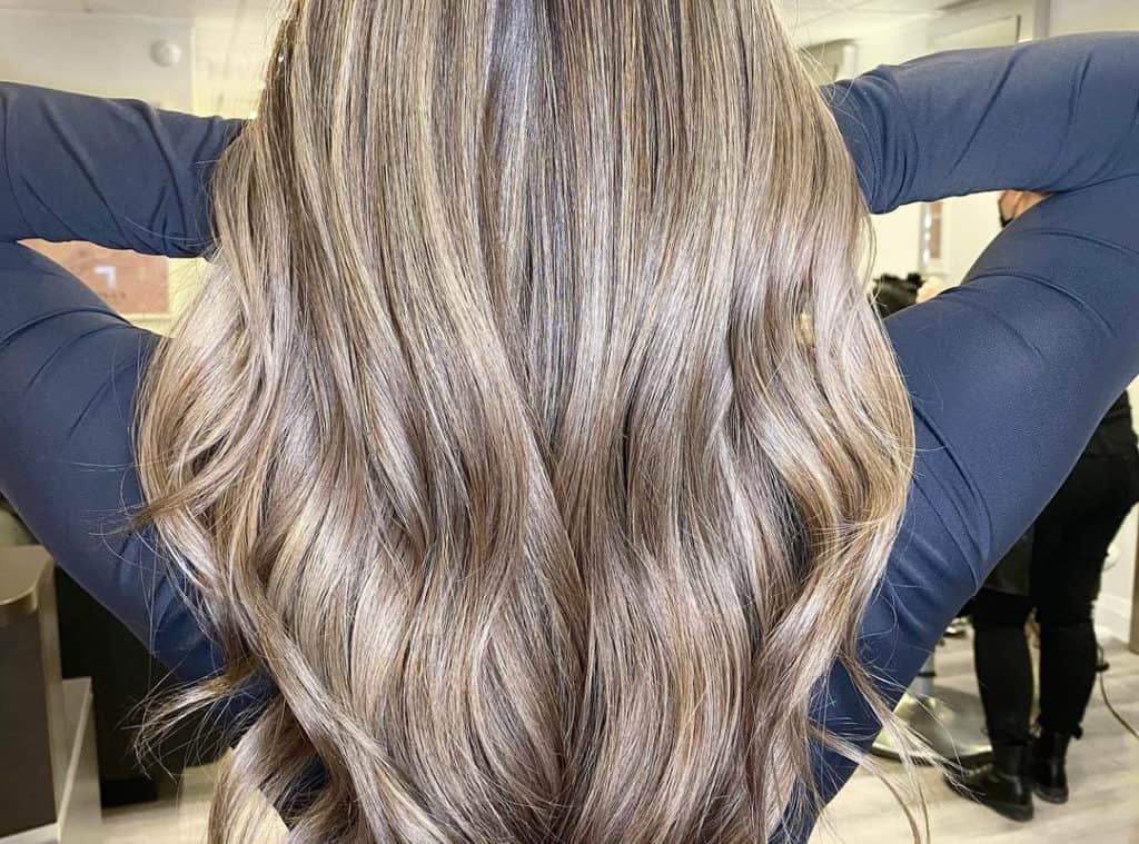 warm blonde balayage