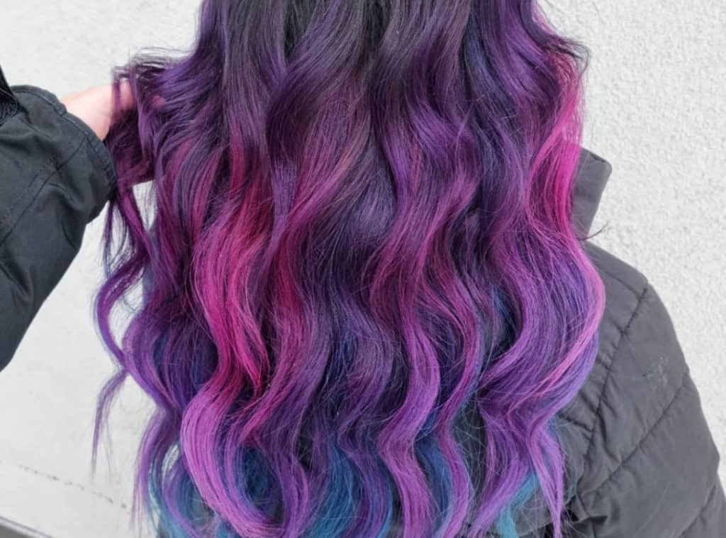Mermaid galaxy ombre for hair