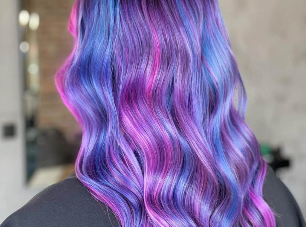 light unicorn galaxy hair