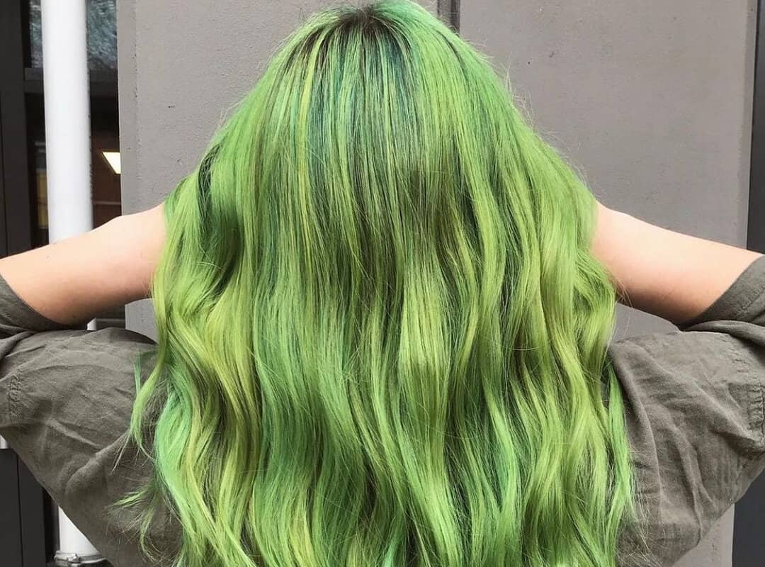 Brown and Green Balayage
