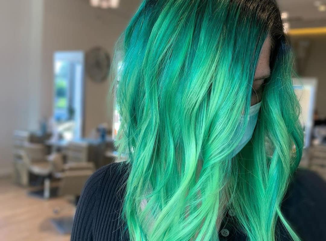 Blue-Green Balayage