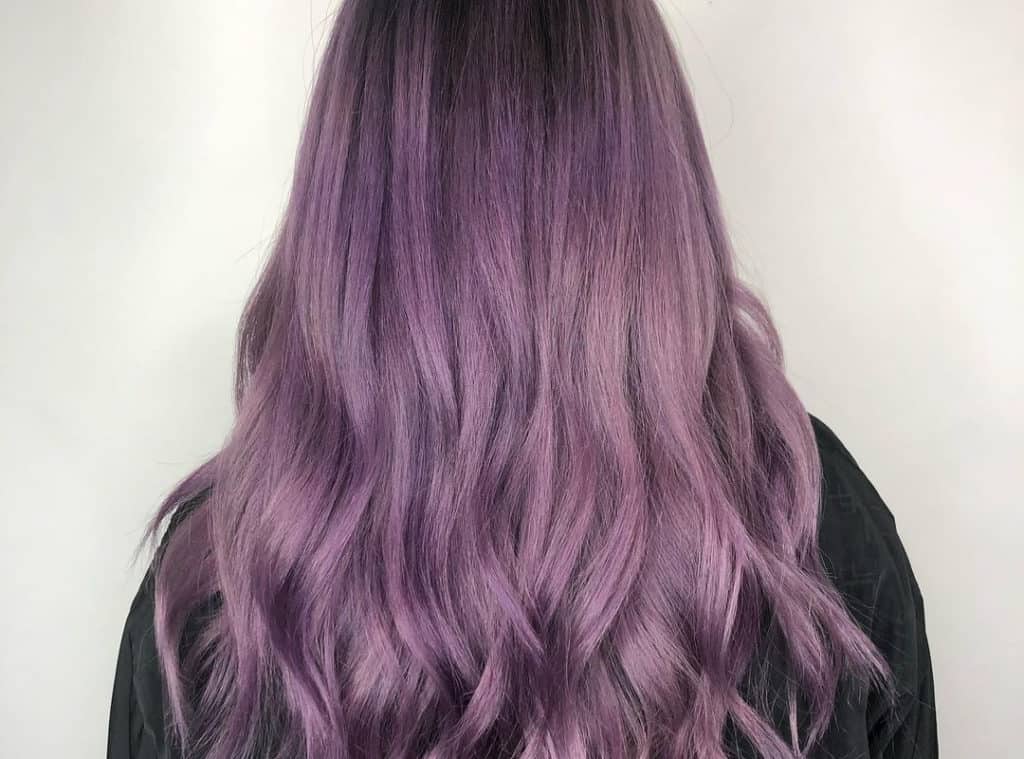 Dark Asian hair with Balayage
