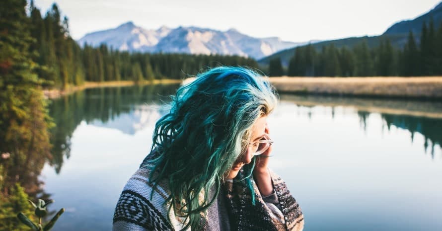 blue hair dye