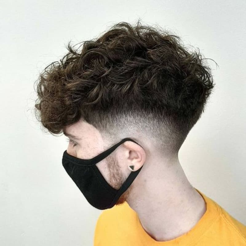 A man with a broccoli haircut