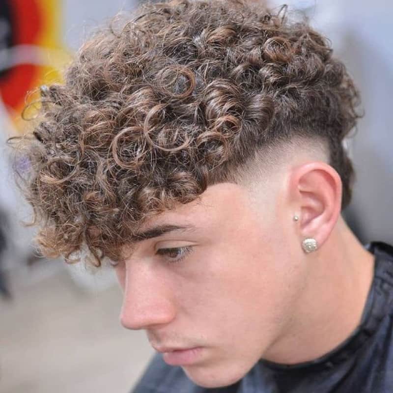 A man with a broccoli haircut