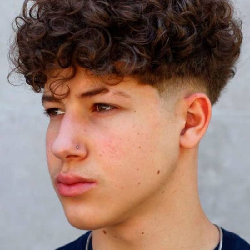 A man with a broccoli haircut