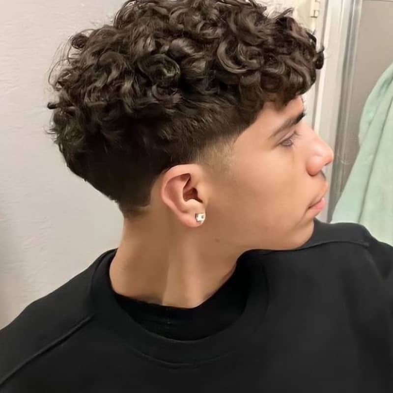A man with a broccoli haircut