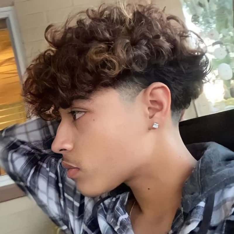 A man with a broccoli haircut