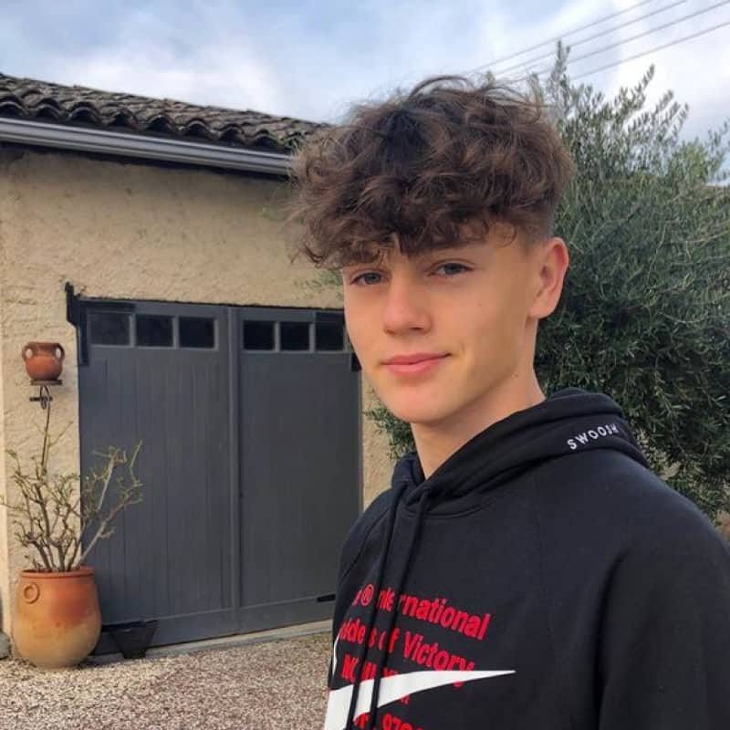 A man with a broccoli haircut