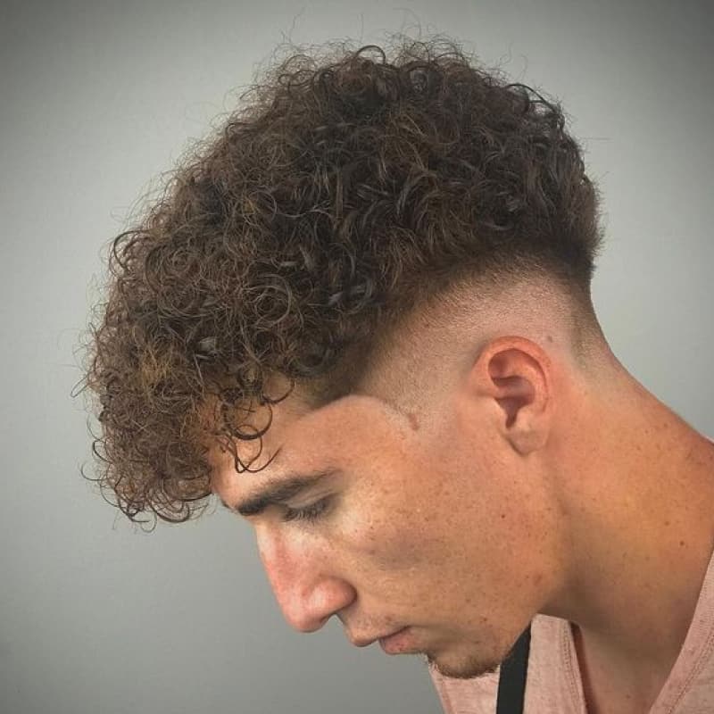A man with a broccoli haircut