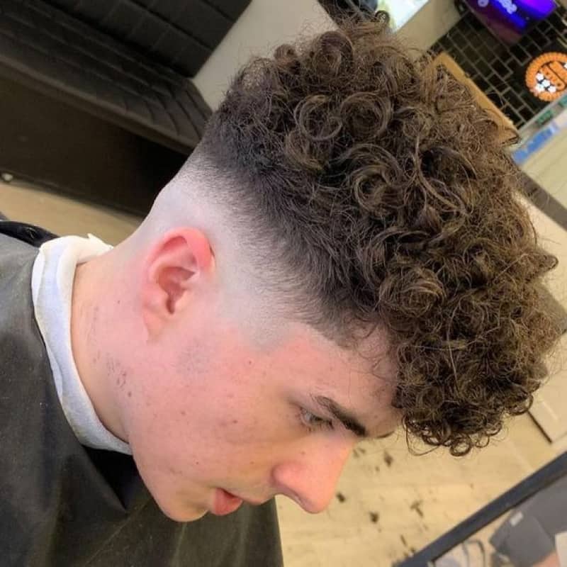 A man with a broccoli haircut