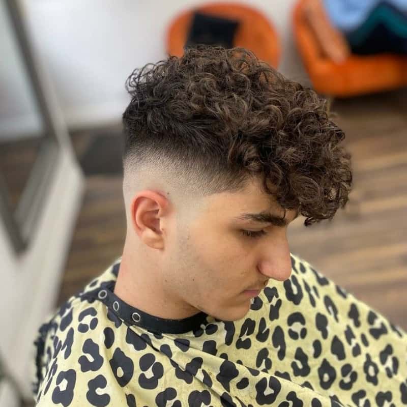 A man with a broccoli haircut