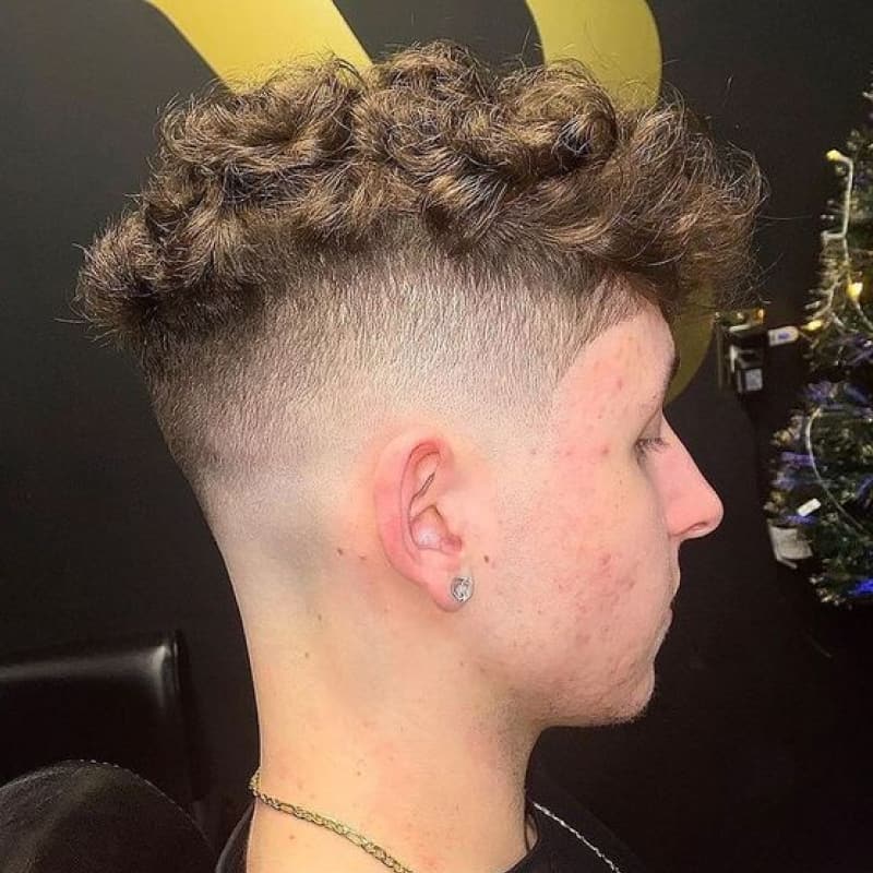 A man with a broccoli haircut