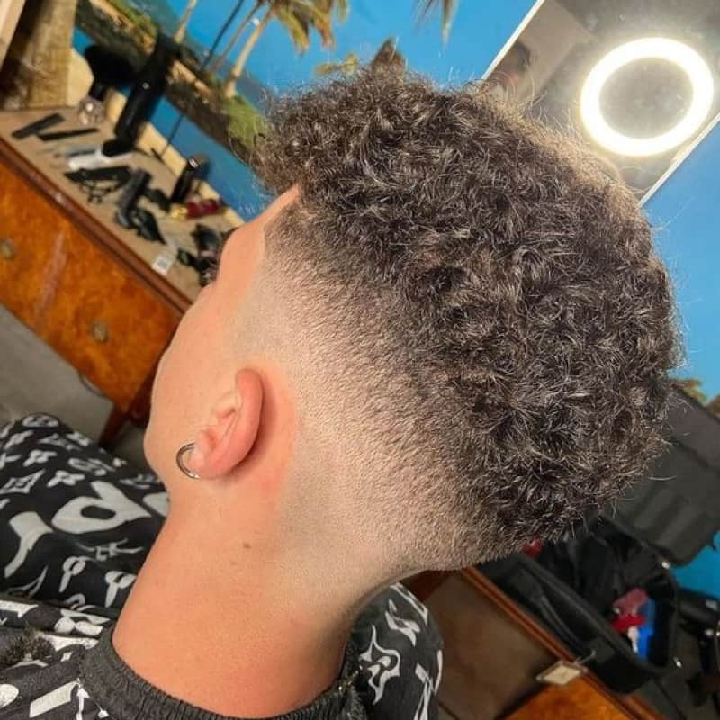 A man with a broccoli haircut