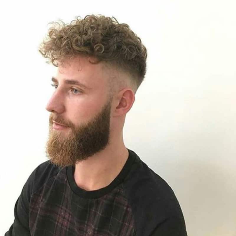 A man with a broccoli haircut