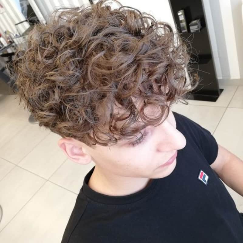 A man with a broccoli haircut