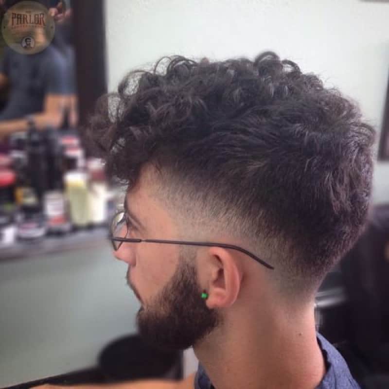 A man with a broccoli haircut