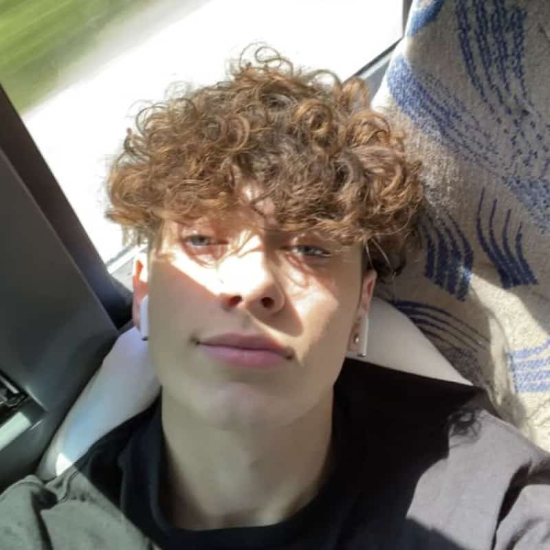 A man with a broccoli haircut