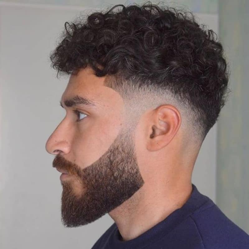 A man with a broccoli haircut