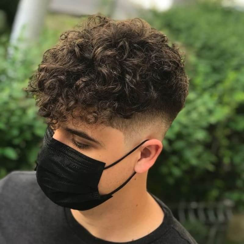 A man with a broccoli haircut