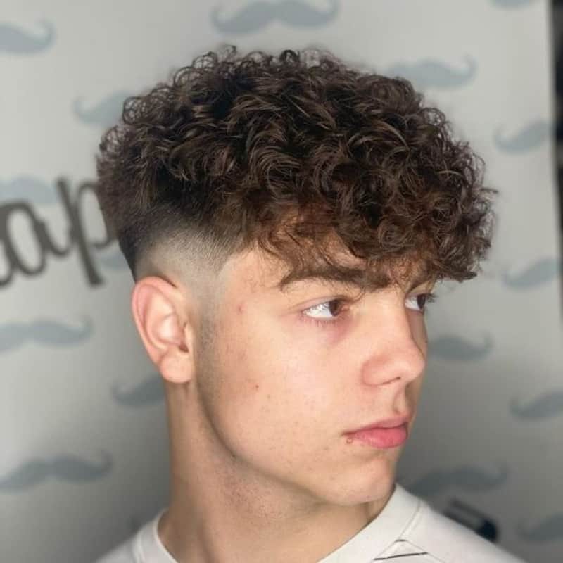 A man with a broccoli haircut