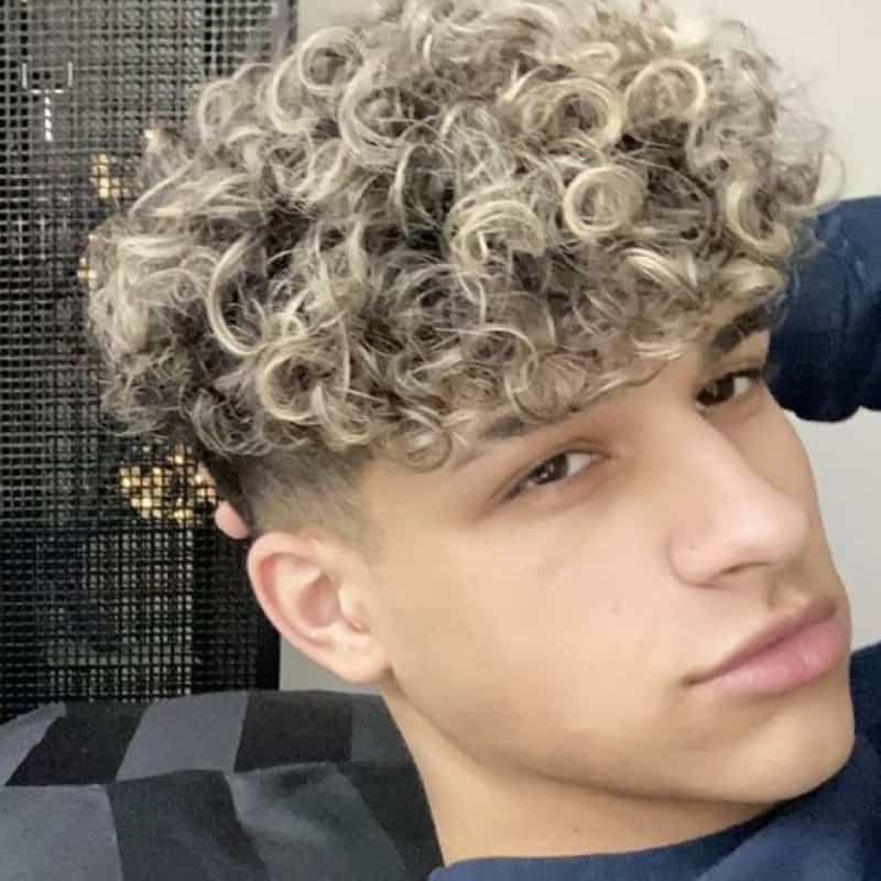 A man with a broccoli haircut