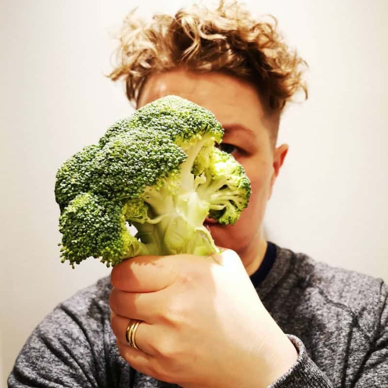 A man with a broccoli haircut